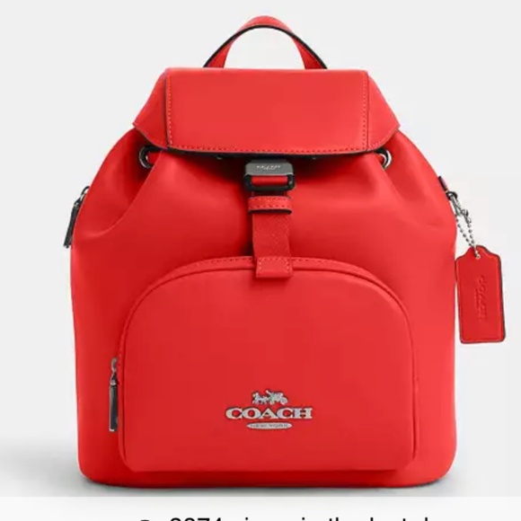 New❤️ Coach Red Backpack🎒 - Picture 3 of 4
